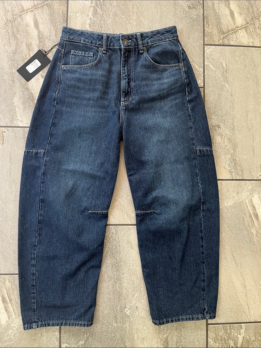 ๐ NWT Rag & Bone The Chase High Rise Barrel Jeans Size 27 Grafton Wash Cotton - Picture 3 of 13